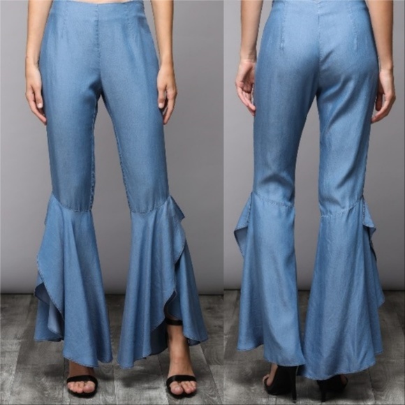 "INSTA FASHION" FABULOUSLY FLARED PANTS - Picture 2 of 3